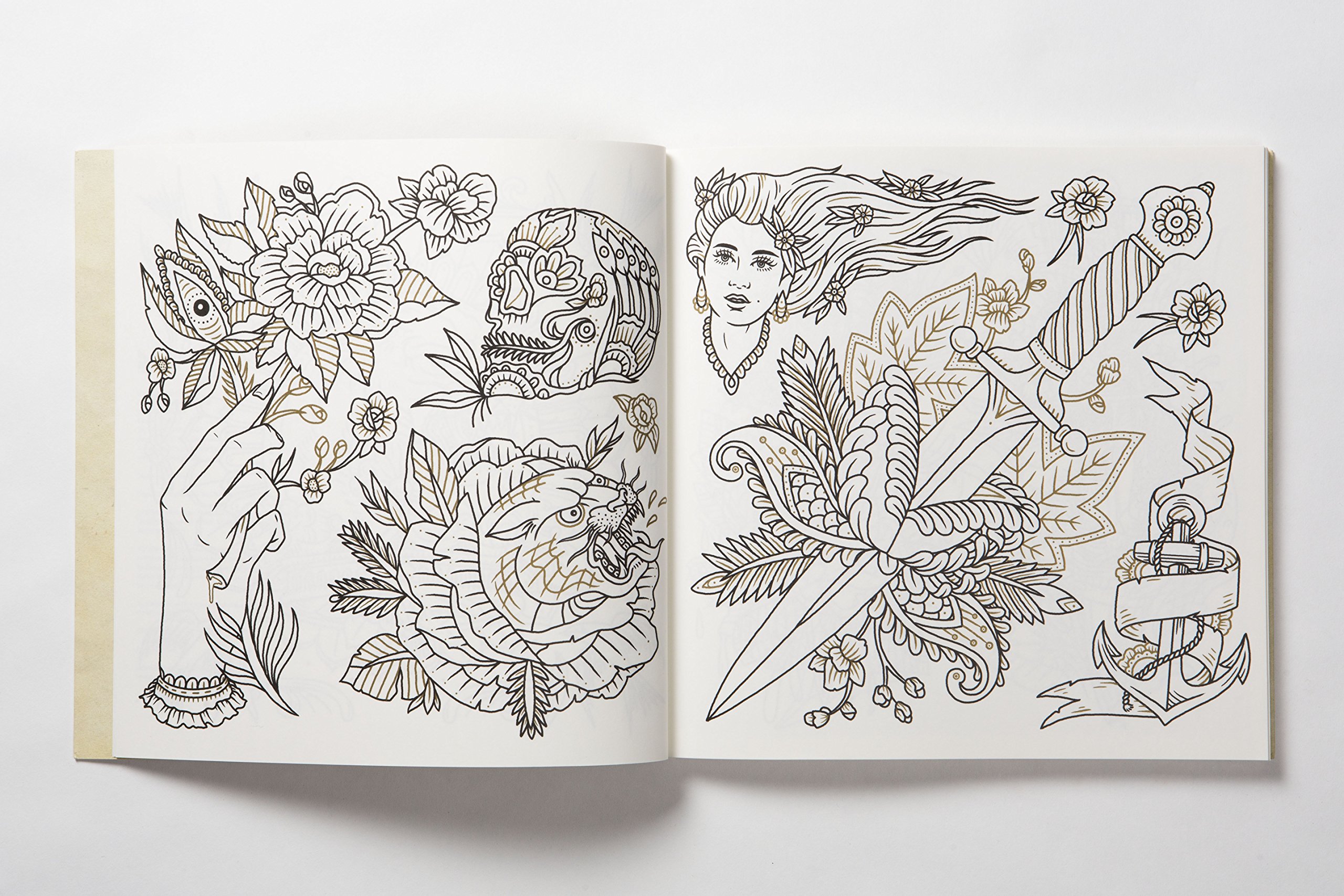 THE TATTOO FLASH COLORING BOOK - Imagen 2