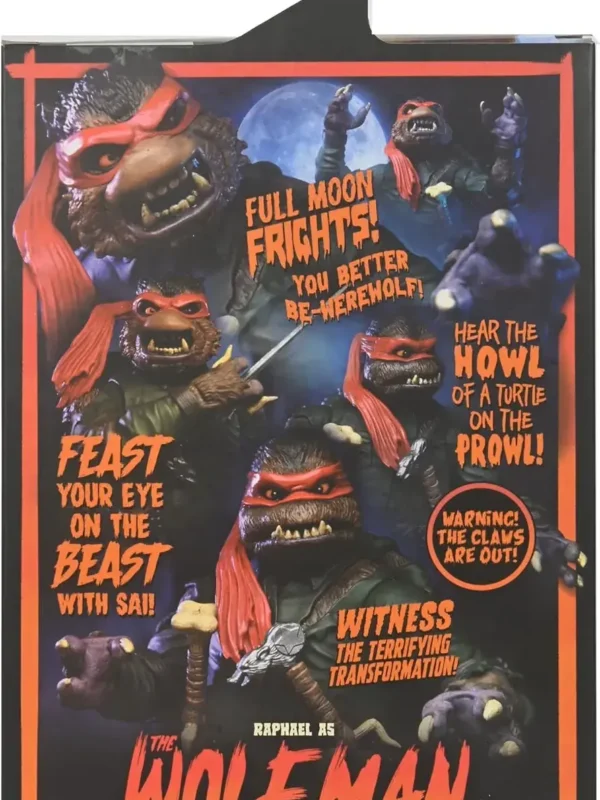 Alternative view of NECA TMNT - Universal Monsters Raphael as The Wolfman